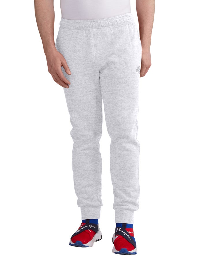 Champion Mens Joggers NZ - Classic Fleece Grey ( 3286-IMZYV )